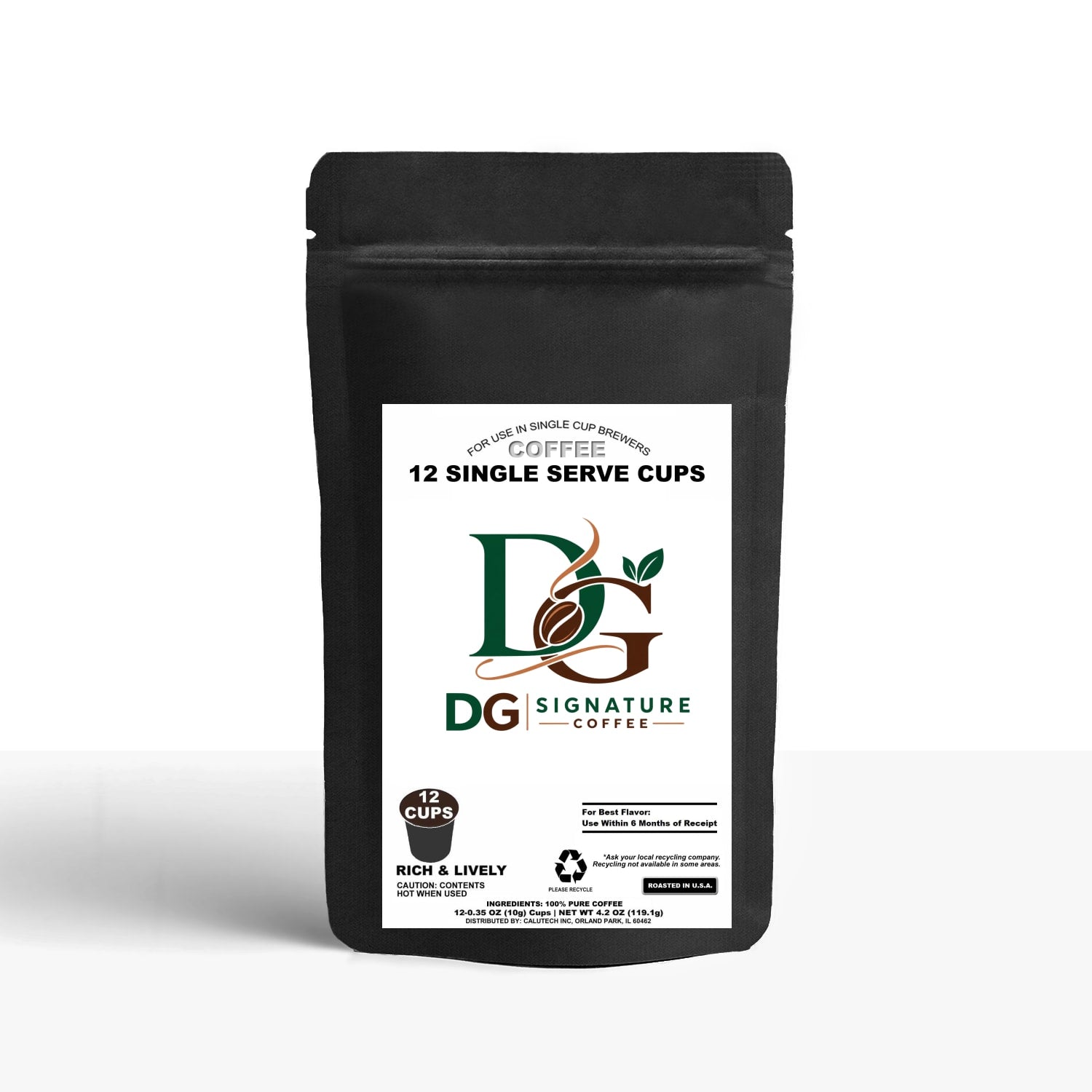 12 Pack Single Serve Coffee Capsules